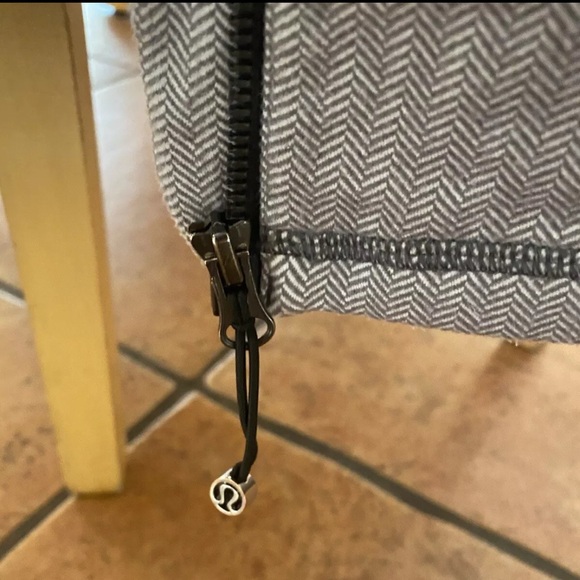 Lululemon Hustle in Your Bustle Heathered Herringbone Peplum Jacket Size 6 - Picture 2 of 8